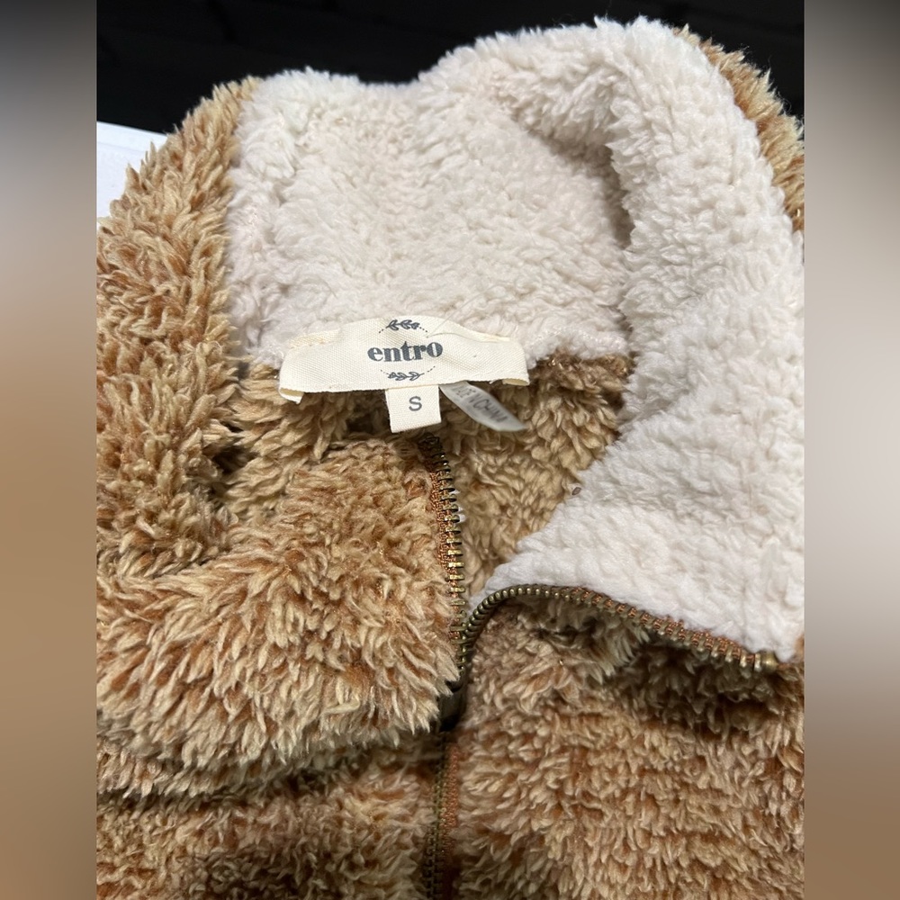 Fuzzy Half Zip Pullover - image 1